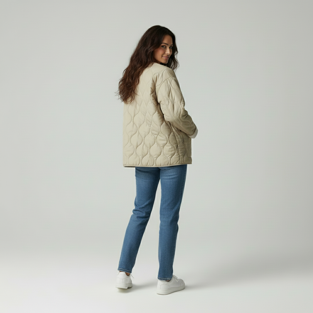 Gepolsterte Damenjacke aus Baumwolle für Frauen