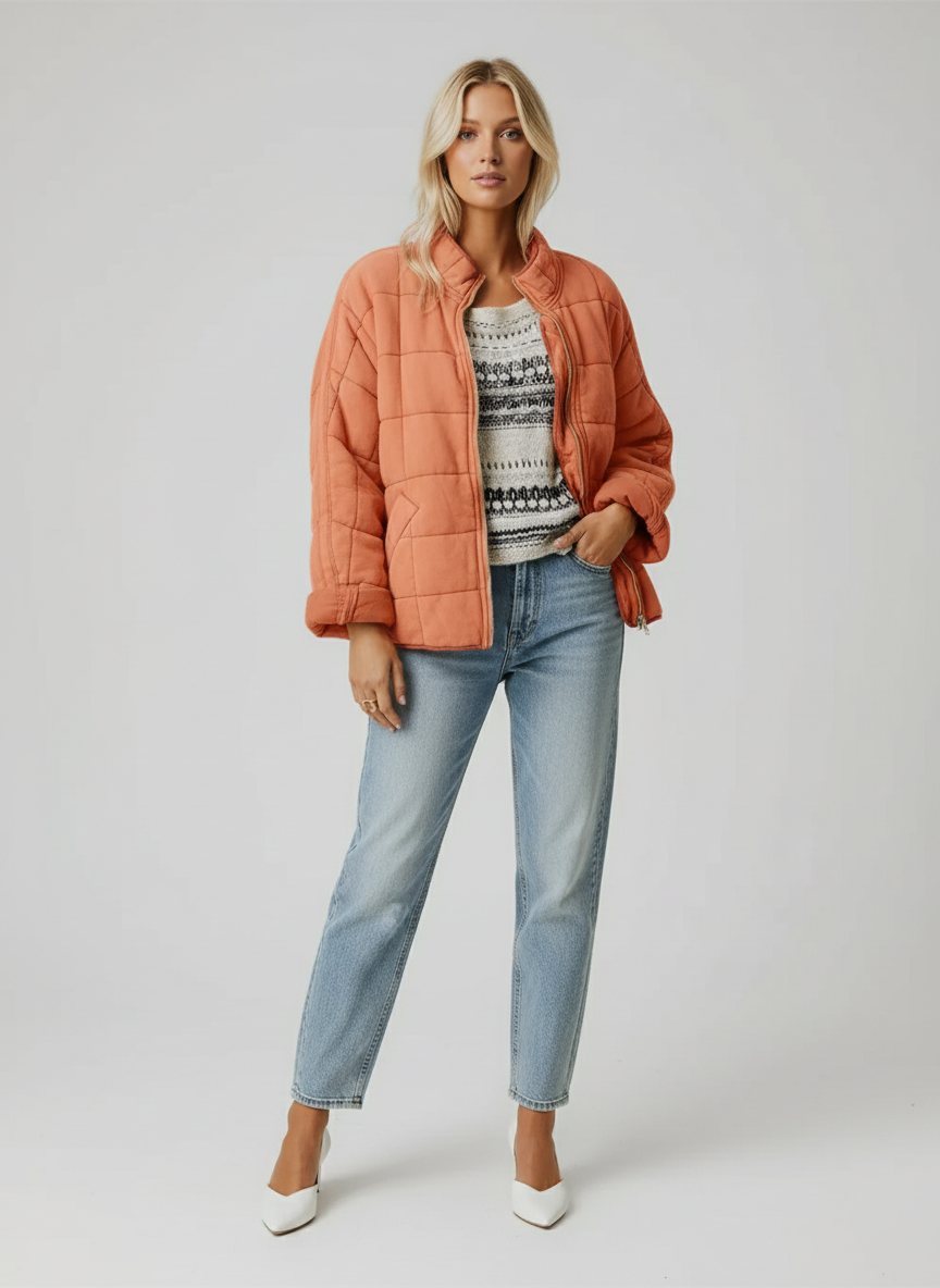 Gesteppter Damenmantel für Frauen