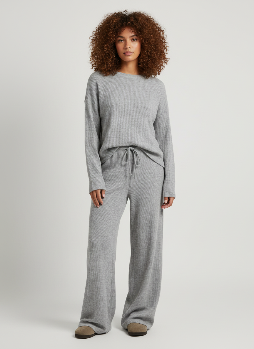 Gestreifte Weite Hose für Frauen