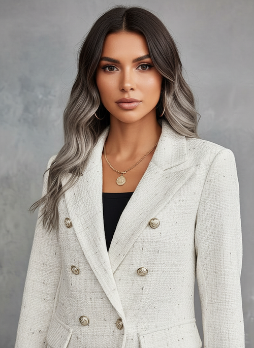 Eleganter Tweed-Blazer für Frauen