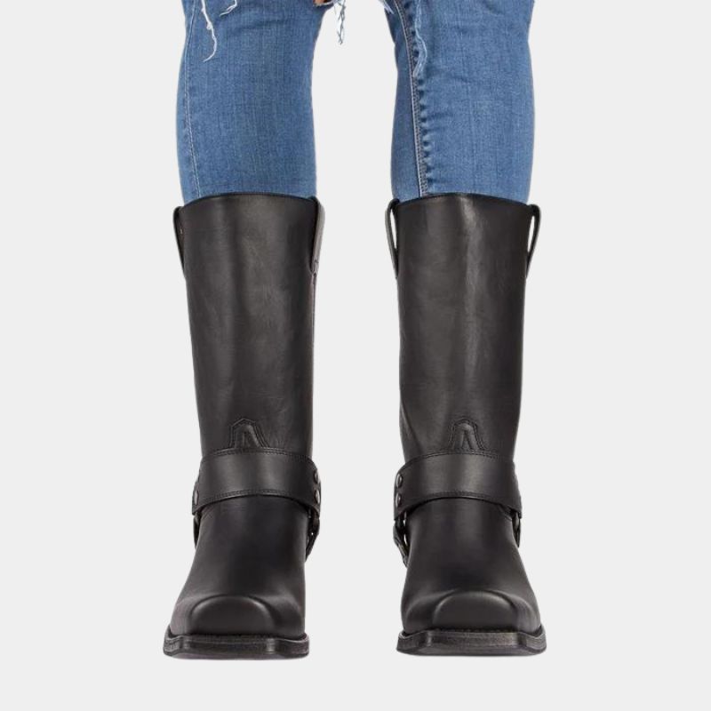 Leder Bikerstiefel für Damen