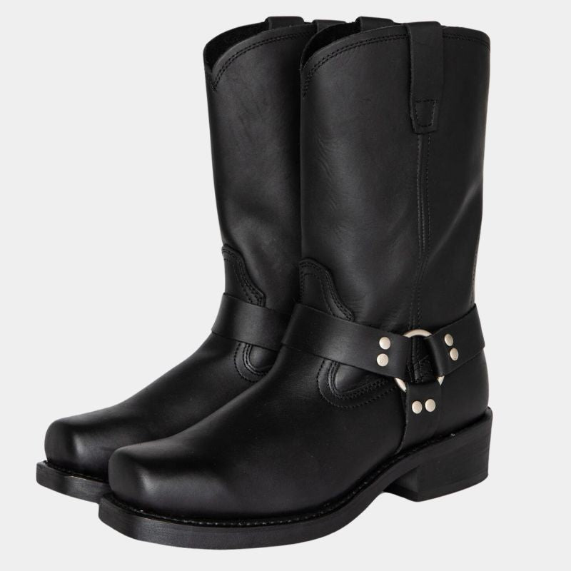 Leder Bikerstiefel für Damen